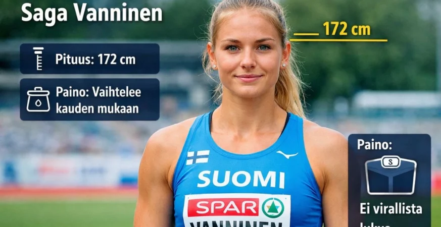 saga vanninen pituus paino