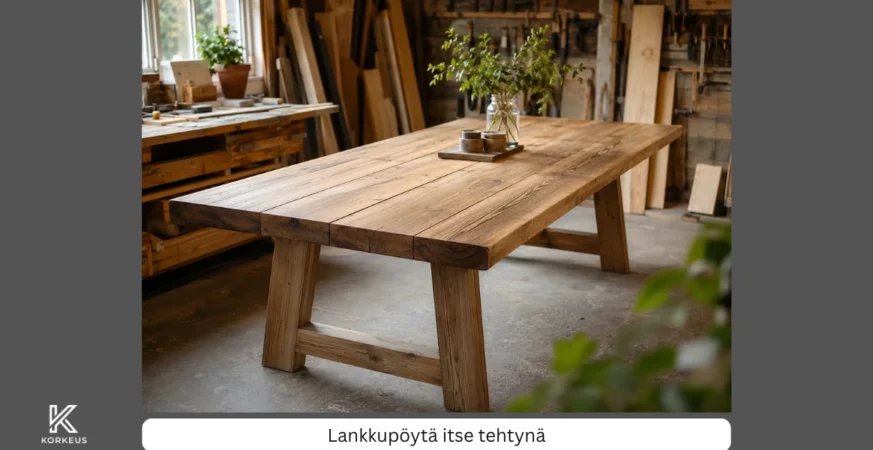 Lankkupöytä itse tehtynä