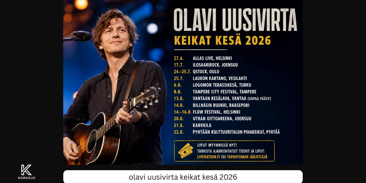 olavi uusivirta keikat kesä 2026